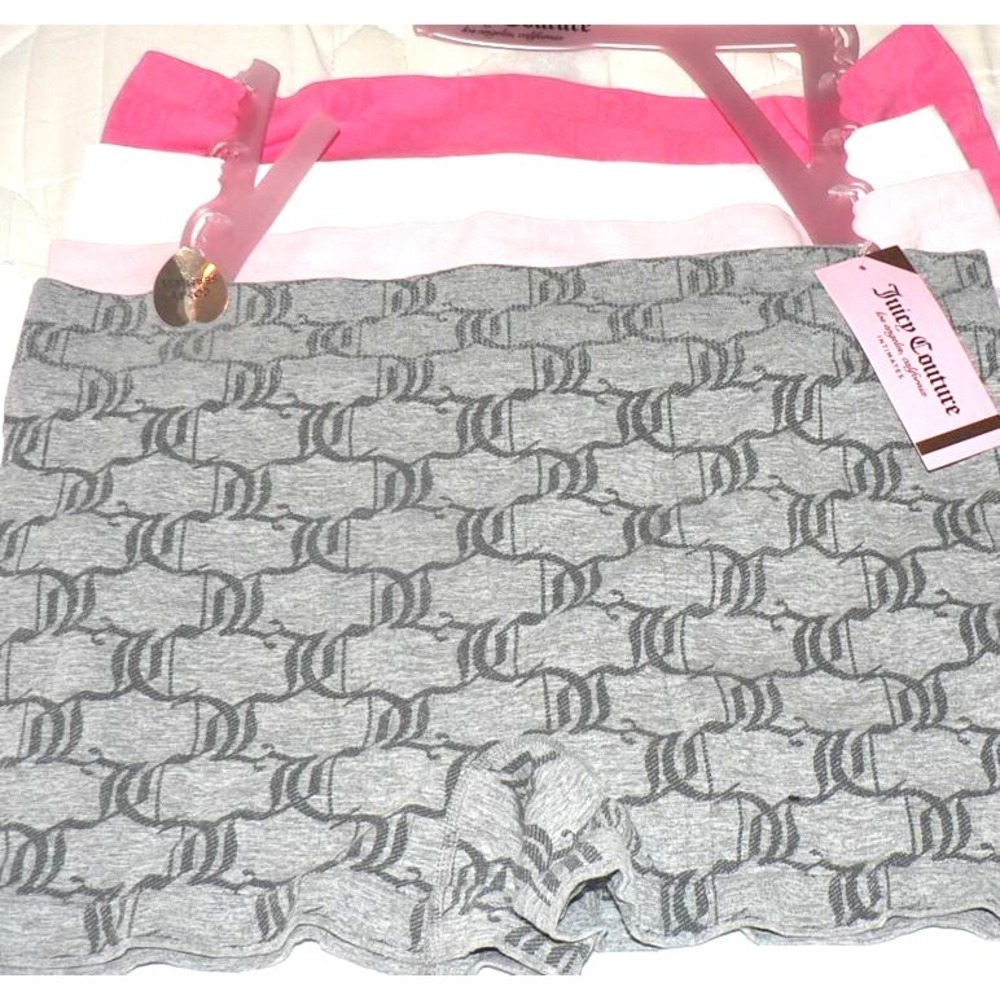 Juicy Couture Women's Plus Size Comfy Seamless Boy Short 4 Pack Panties Size 2X